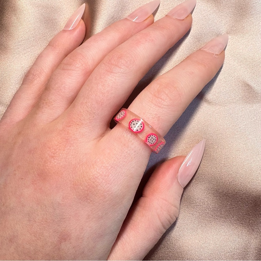 Colorful Acrylic Ring Set - Picture 2 of 6